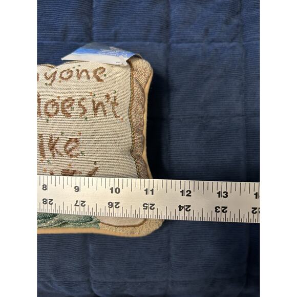 Vintage Cat Tapestry Pillow Never Trust Anyone Who Doesn't Like Cats 11X8 New - Picture 6 of 7